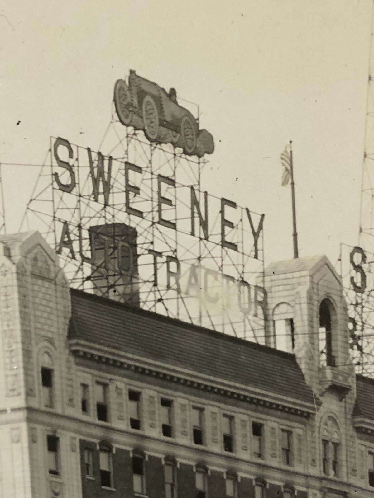 Rare – SWEENY (Automobiles) TRACTOR SCHOOL Real Photo – Kansas City – circa 1920