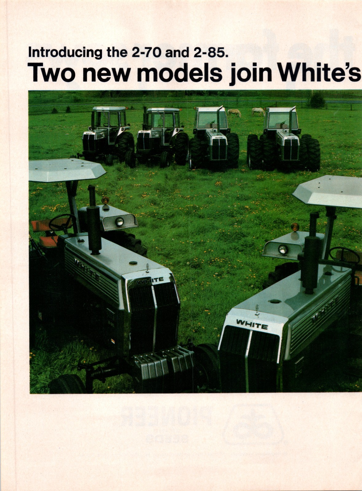 1979 White Farm Equipment 2-70 2-85 Field Boss Tractor 70&rsquo;s 2-Page Print Ad