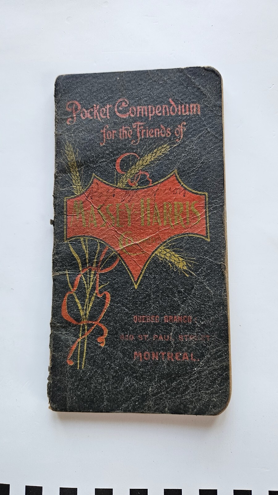 vtg 1904 massey harris pocket compendium booklet