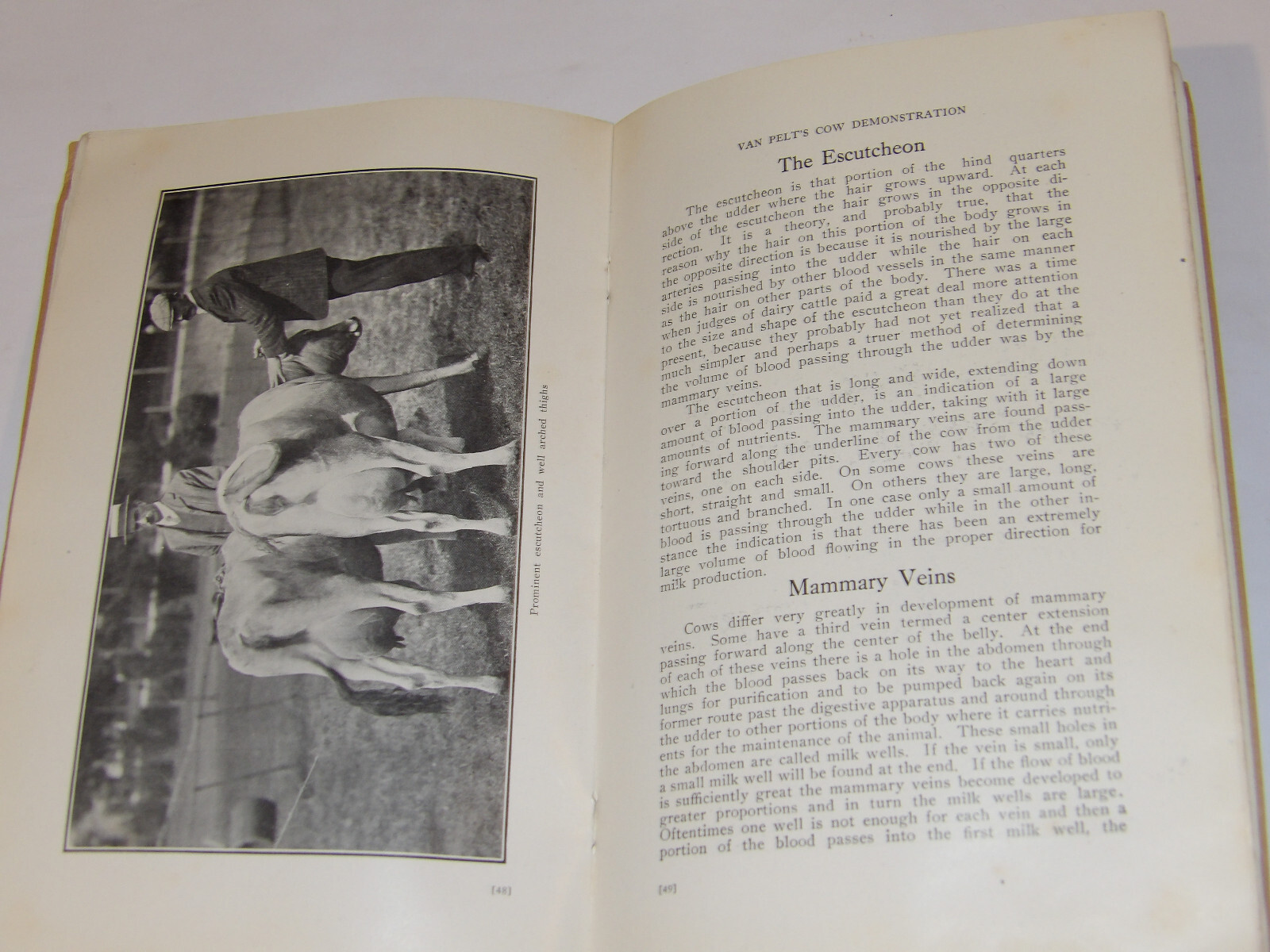 1911 VAN PELT&rsquo;S COW DEMONSTRATION BOOK! 1st EDITION! ILLUSTRATED! 5 ESSENTIALS!