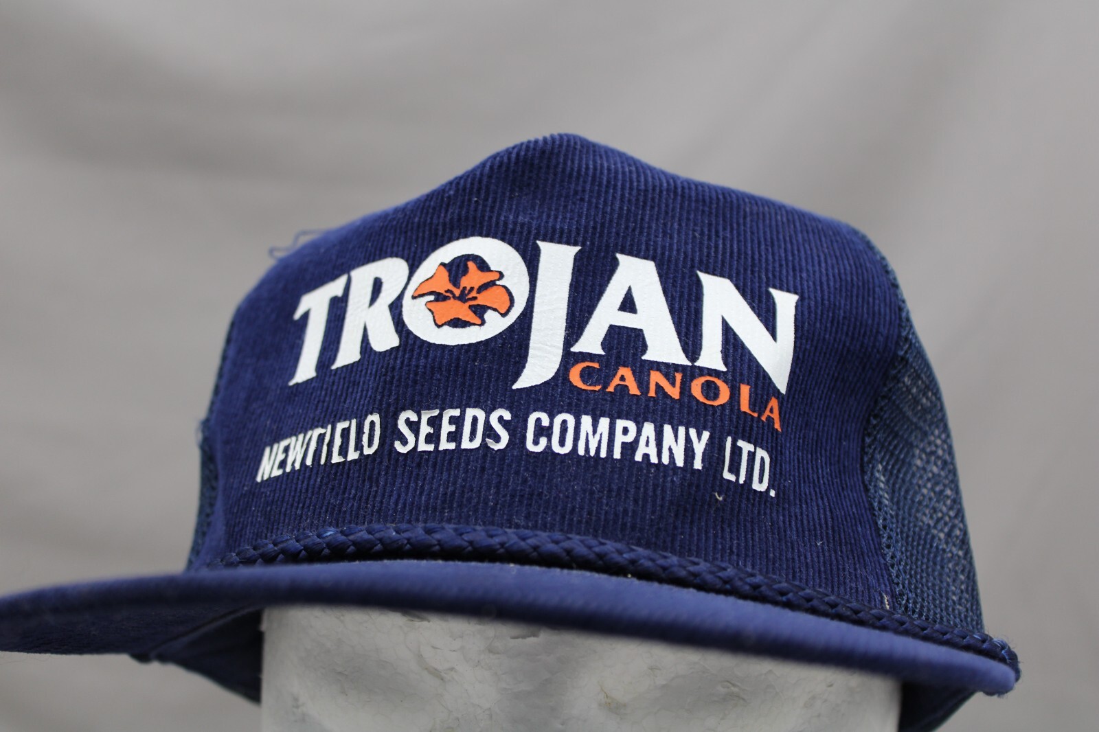 Vintage Farming Hat – Trojan Canola Newfield Seeds – Adult Snapback