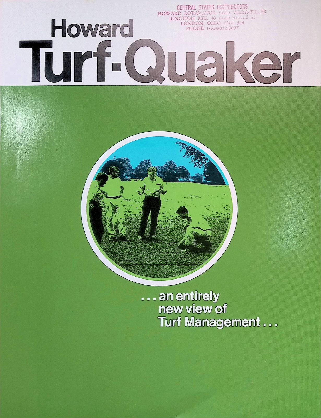 Vintage Farm Brochure Howard Turf-Quaker An Entirely New View of Turf Managemen