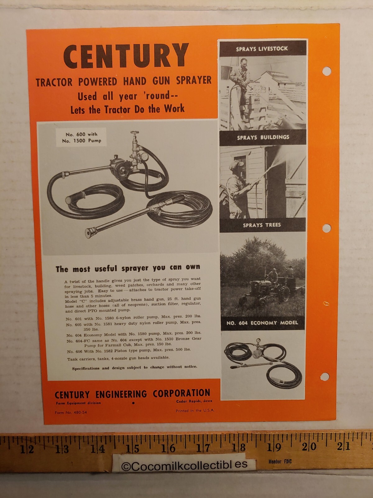 Vintage Century Engineering Combination Field & Hand Gun Sprayers Brochure