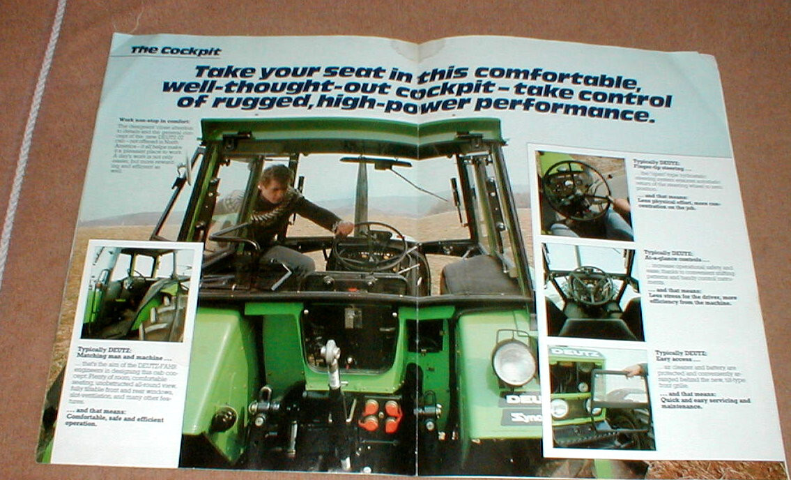 Deutz Fahr D 6807 Tractor Dealer Full Color 8 Page Brochure August 1980