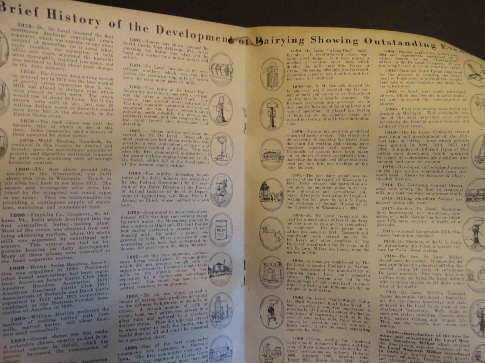1941 DE LAVAL HANDY REFERENCE YEARBOOK DAIRY FARM SEPARATOR MILKER ARCADIA WI