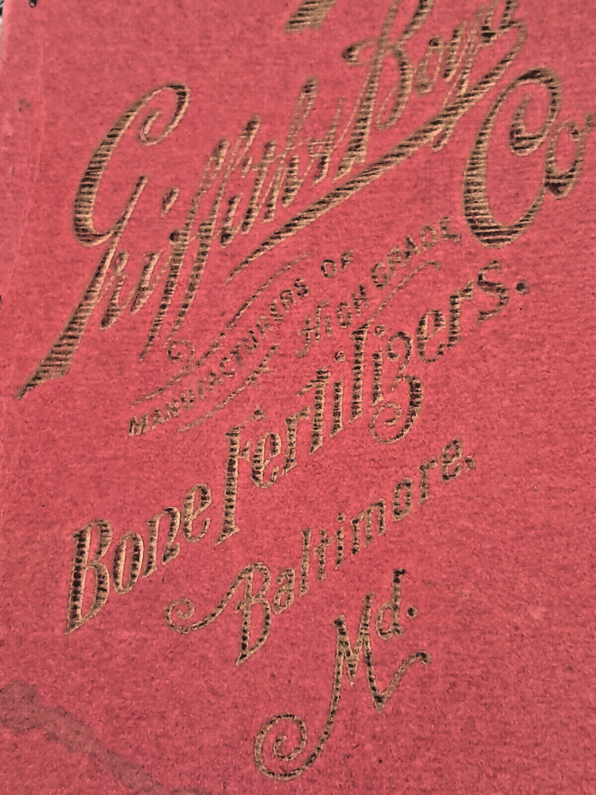 Vintage Griffith & Boyd Co. Agriculture Catalog and Ledger