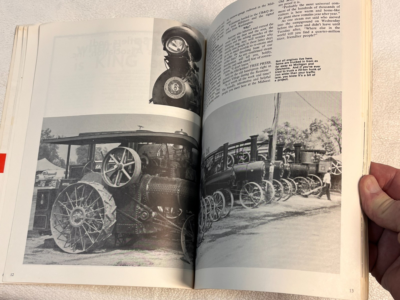 vintage Old Threshers of Iowa Program – Book Undated Softsided Book
