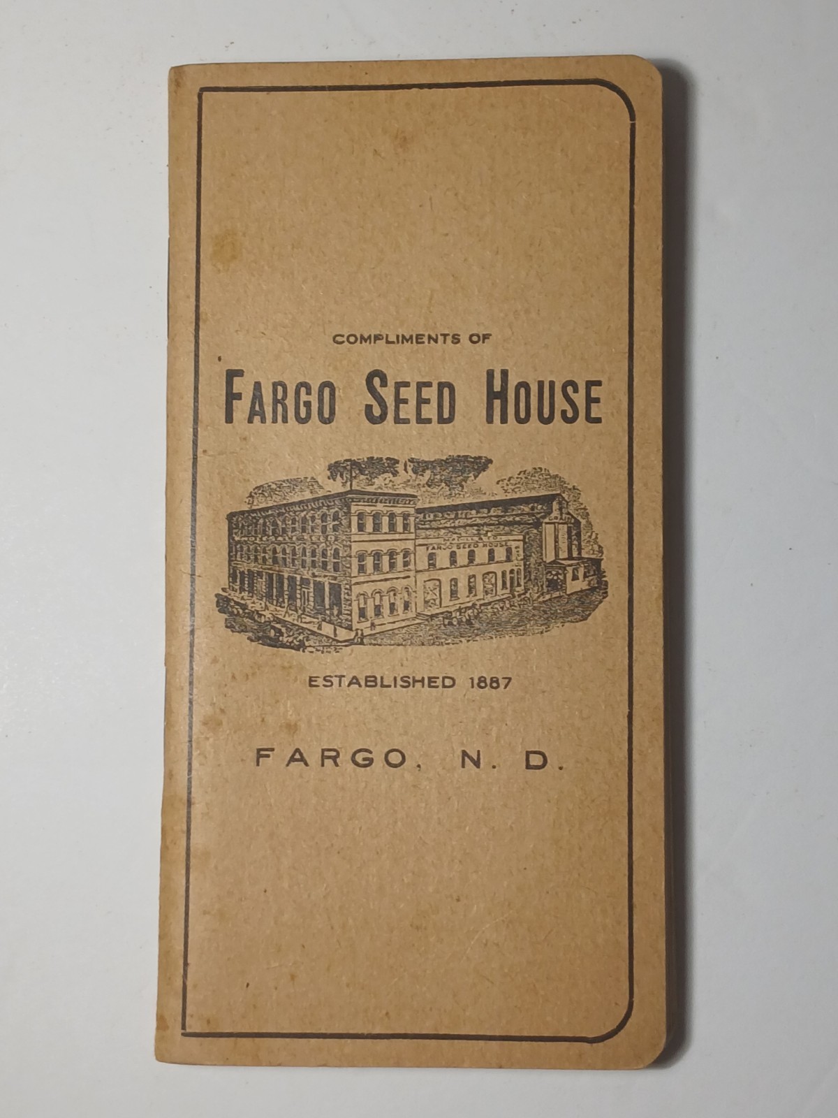 1913 Vintage Antique Fargo North Dakota Seed House Farm Ledger Book Magill & Co.