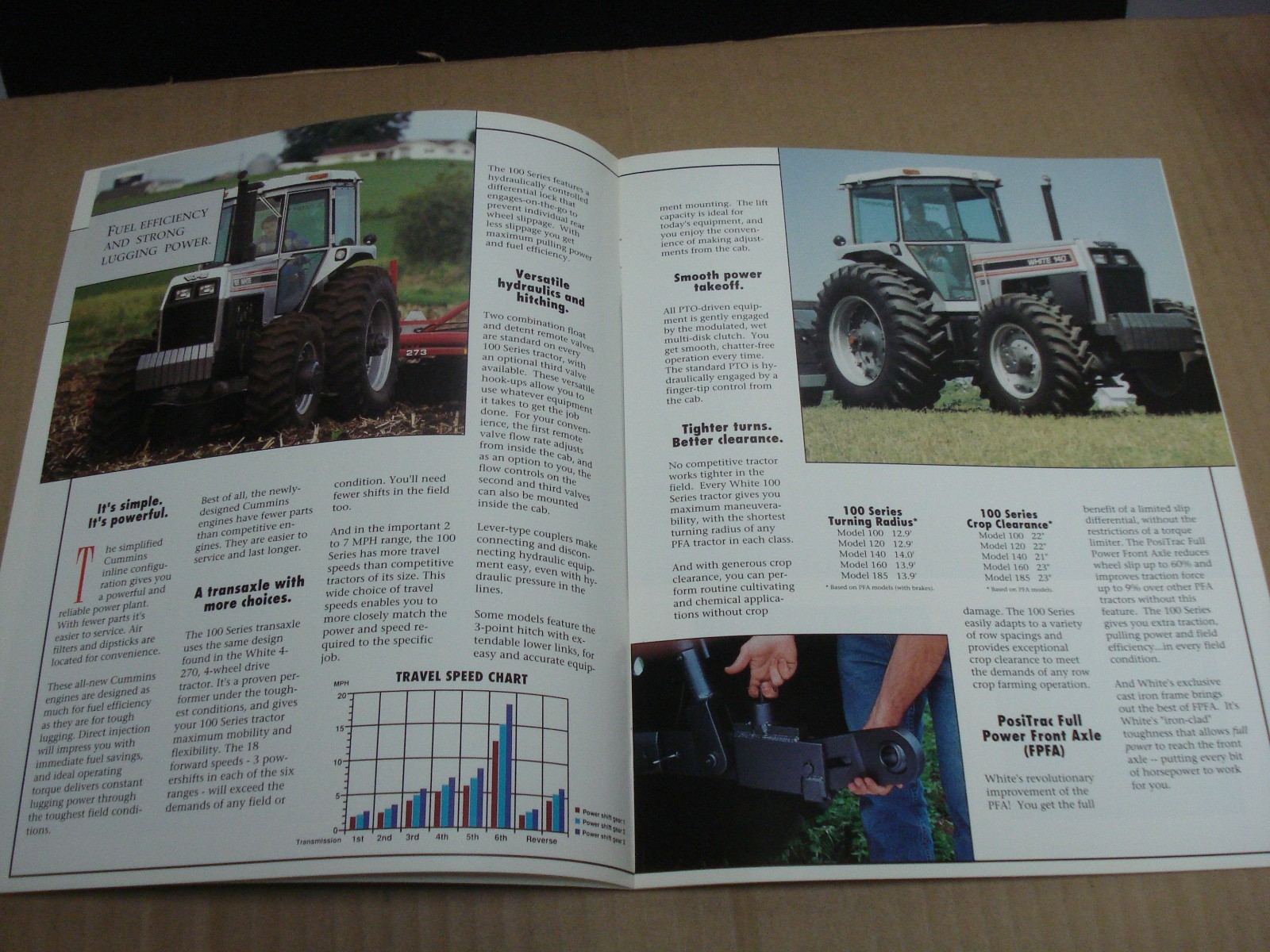 1988 White 100 Series Tractors Brochure Models 100 120 140 160 185
