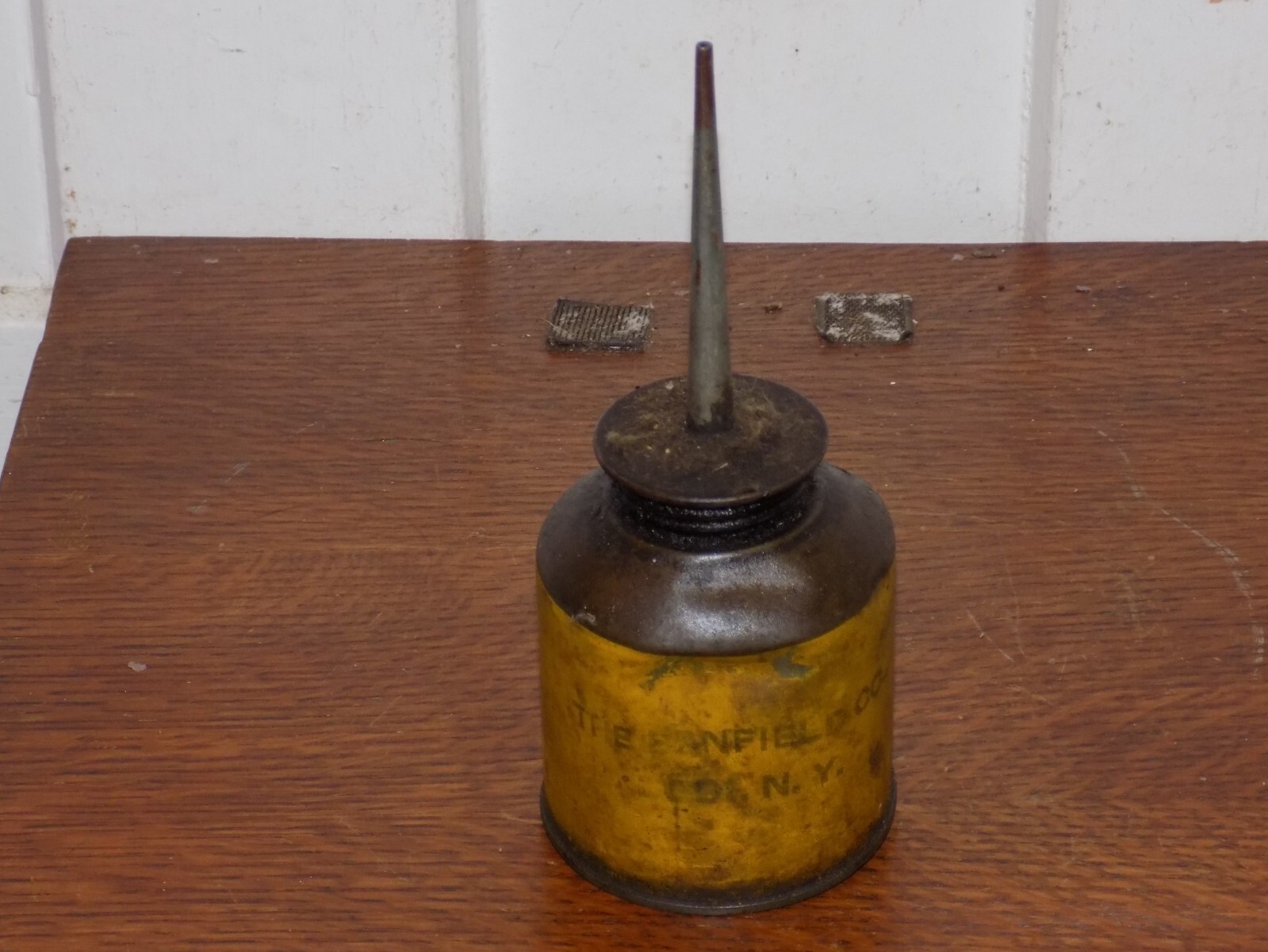 Vintage McCormick Deering Farm Machnes and Implements Dented Oiler