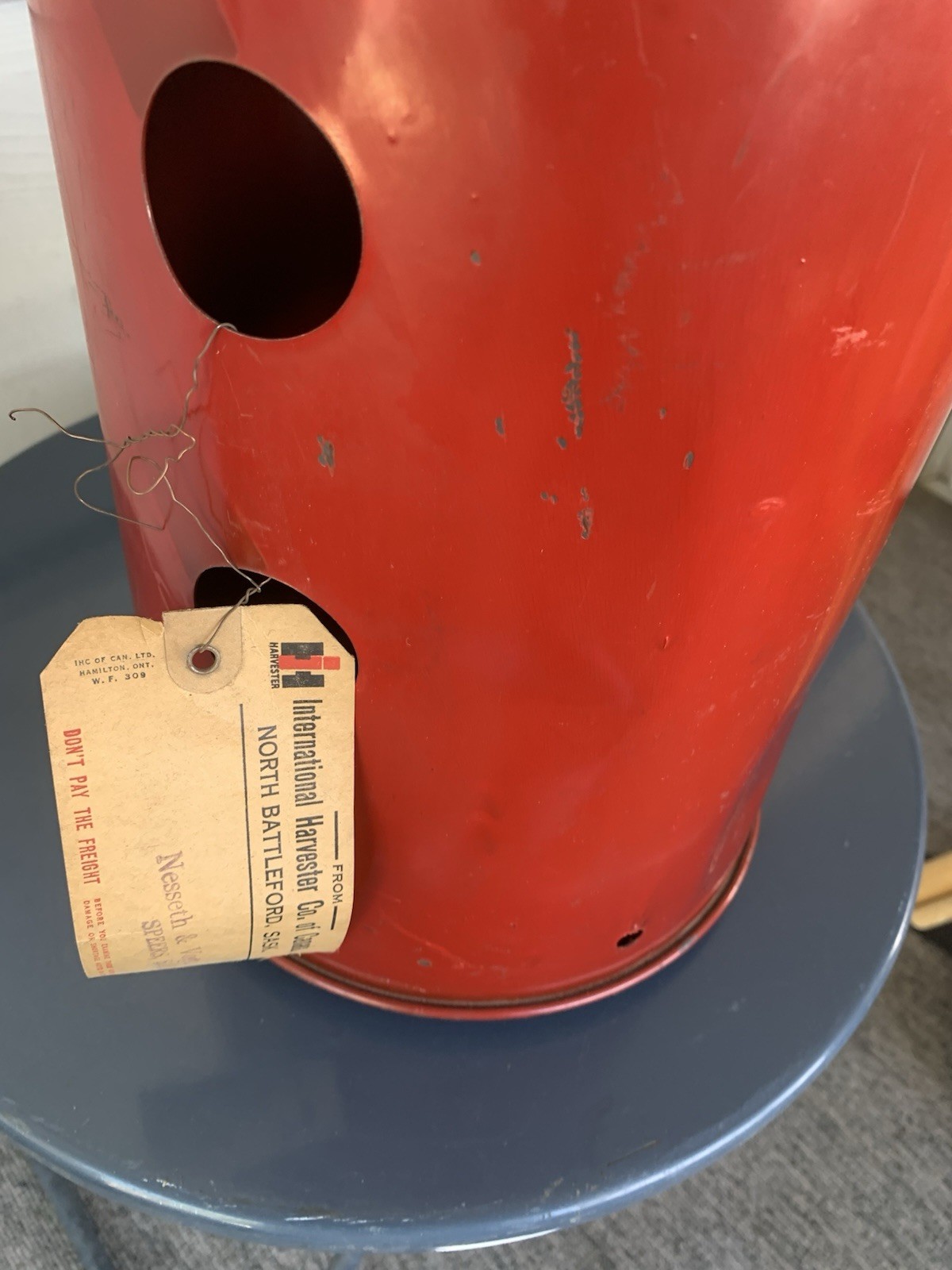 N.O.S. IHC Binder Twine Can Grain Feeder Canister Box International Harvester