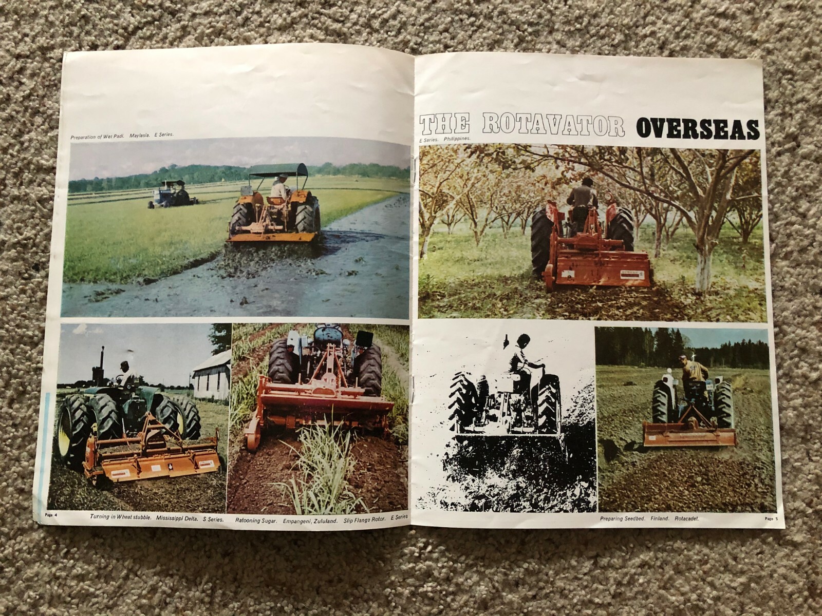 1969 Howard Rotavator range, for farm usage, sales literature.