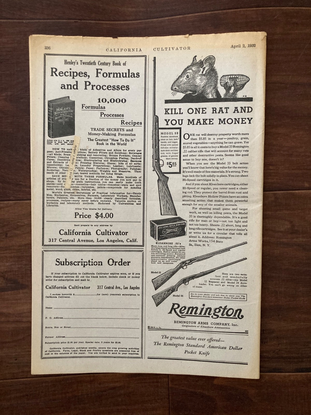 California Cultivator Agricultural Newspaper 1932 Biweekly Lot of 19 VHTF