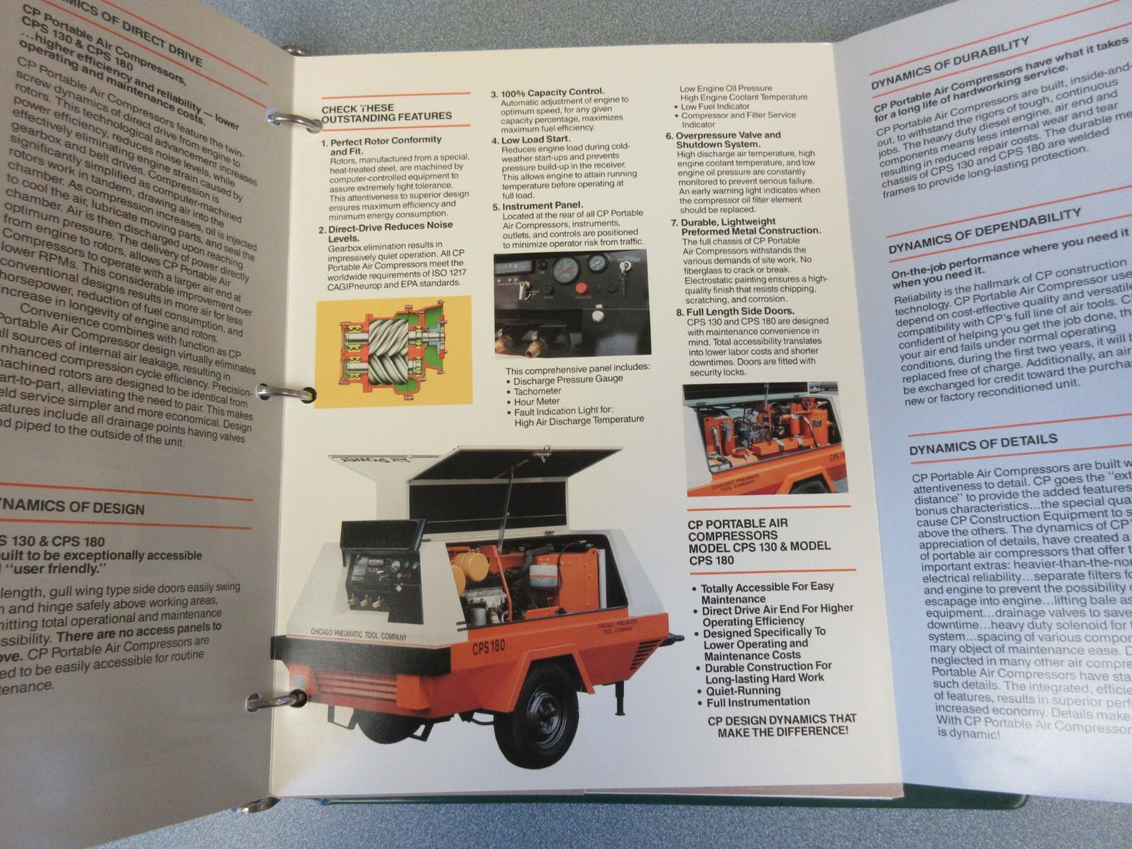 Chicago Pneumatic Portable Air Compressors Information