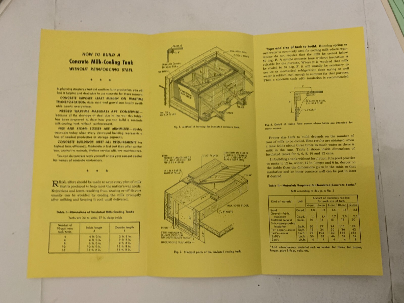c1940 Portland Cement Co Des Moines Iowa Concrete Milk Cooling Tank Brochure