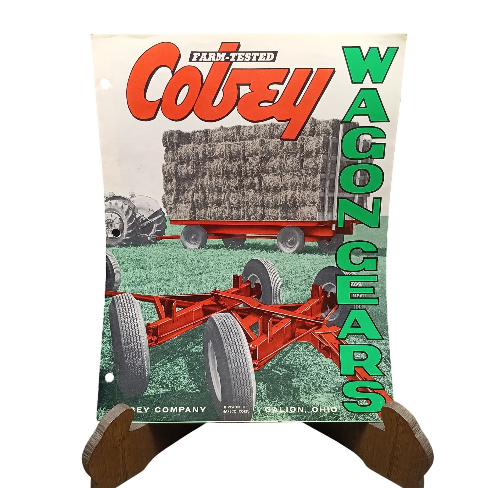 Vintage Cobey Wagon Gear Farm Equipment Sales Brochure Agricultural Machinery