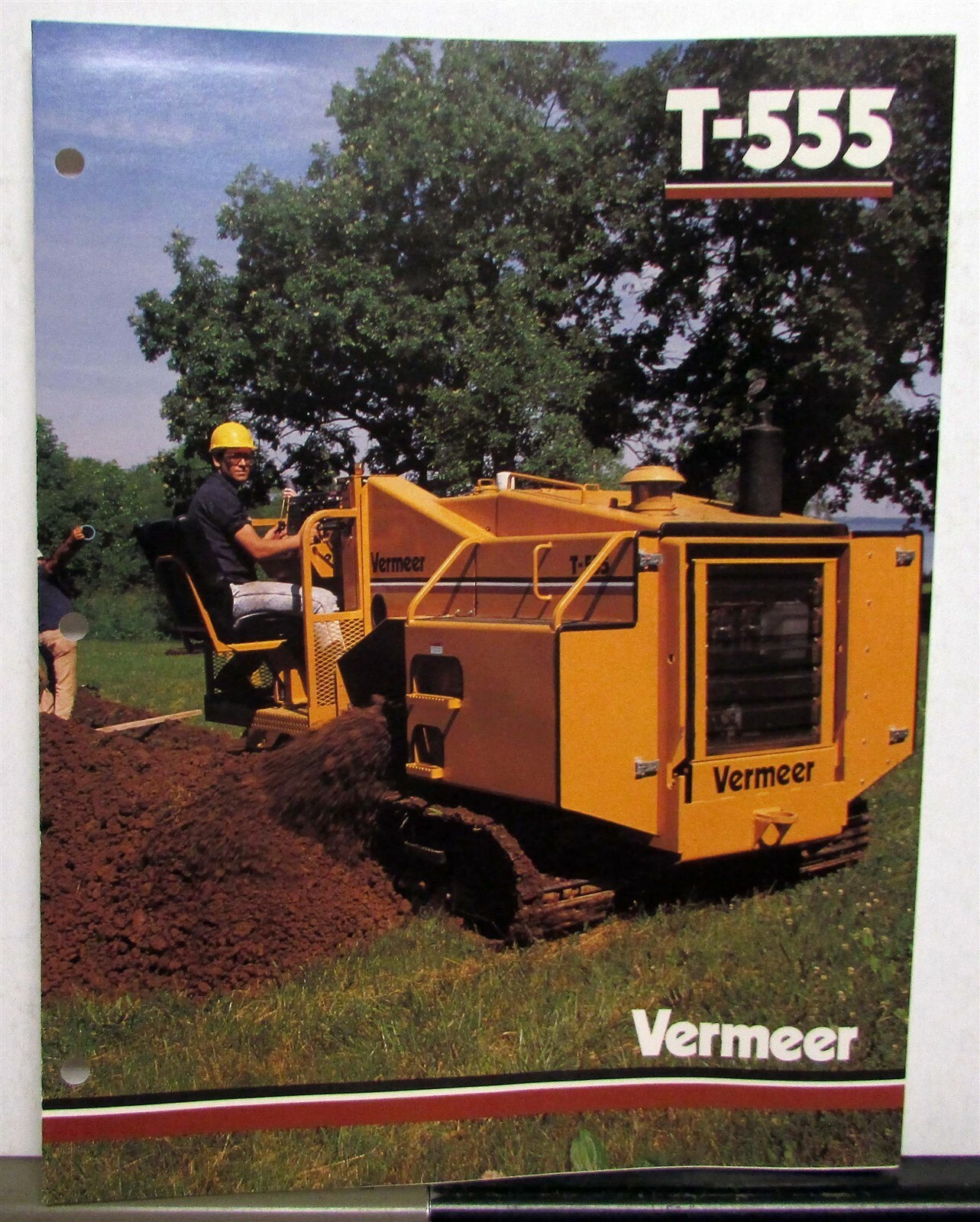 1992 Vermeer T-555 Hydrostatic TaskMaster Construction Specs Sales Folder