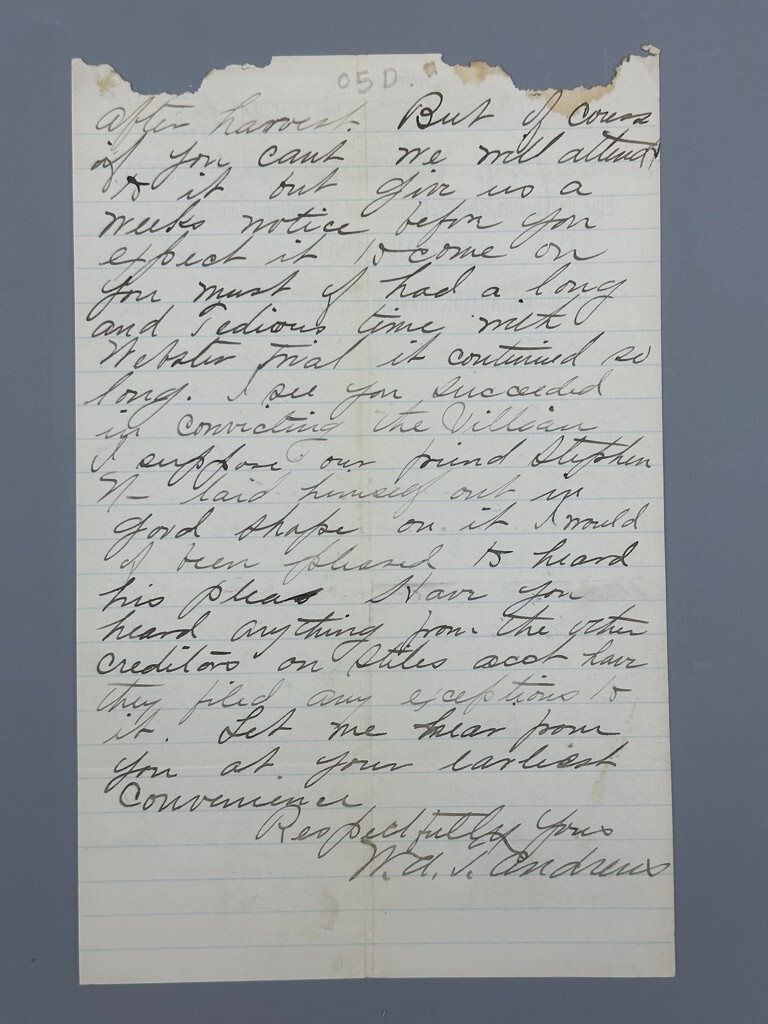 1885 WAGONS Buggies SLEIGHS Farm ATLANTIC PA Andrews Johnson Advertising Letter