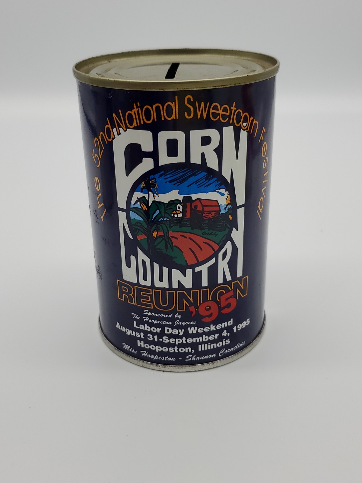 1995 National SWEETCORN FESTIVAL Hoopeston, Illinois American National Can Bank