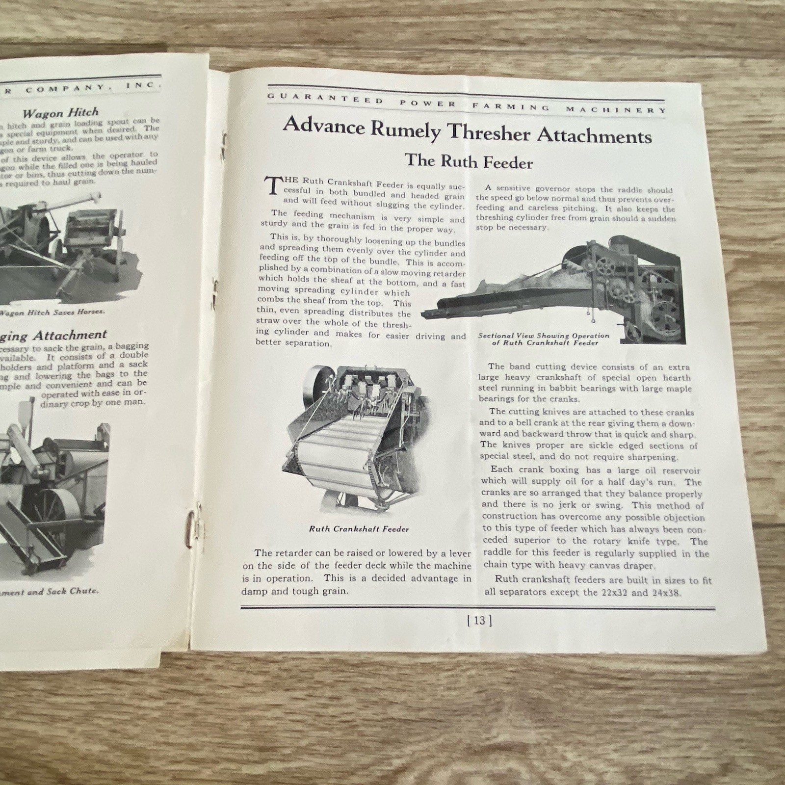 Advance Rumely Grain & Rice Steel Threshers Sales Brochure Machinery Tractor