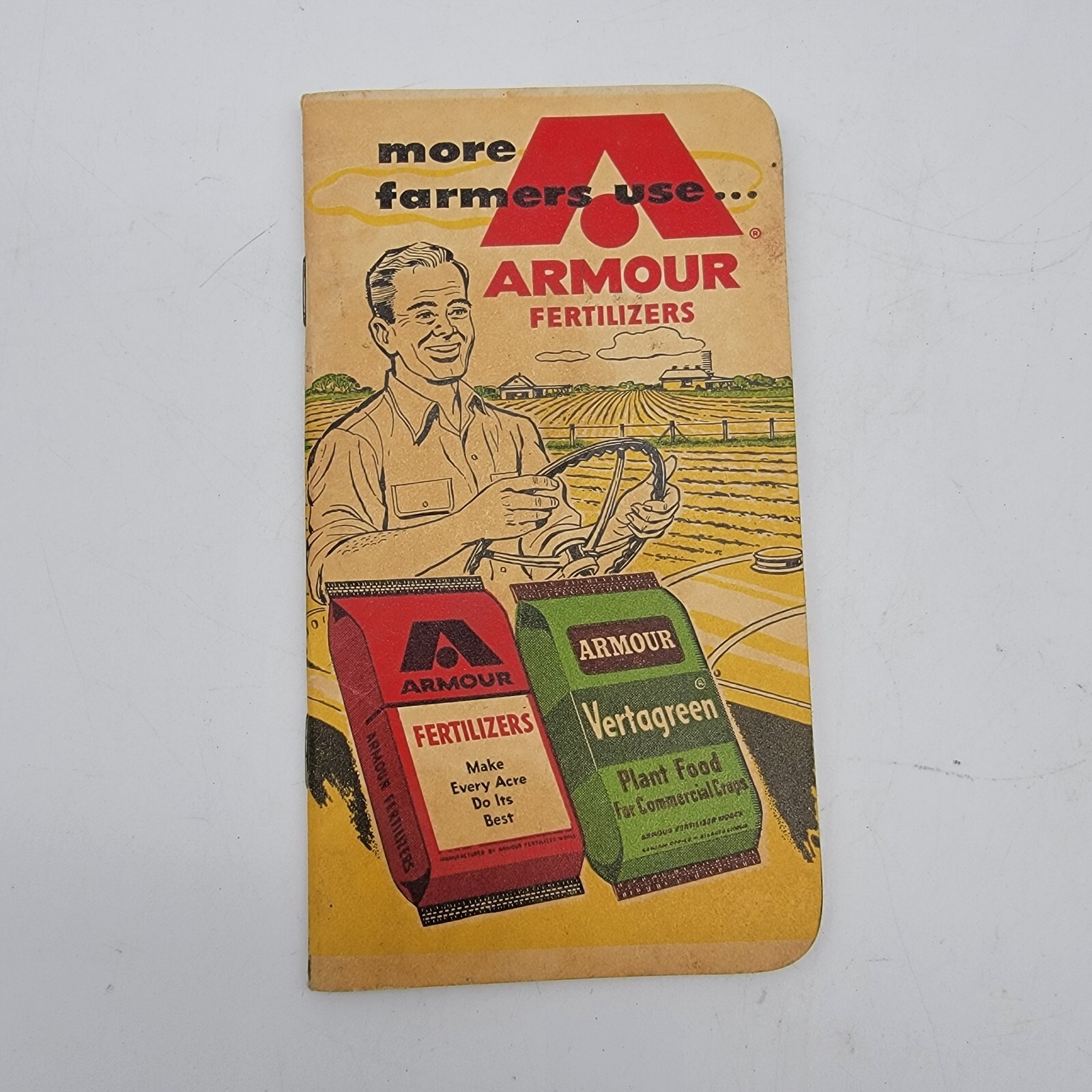 Armour Fertilizers Pocket Memo Book 1958/59 Calendar Nice Cover Unused