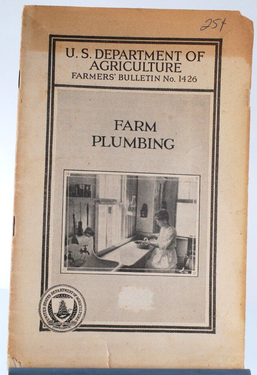 1924 US Department Of Agriculture Farmers&rsquo; Bulletin No 1426 Farm Plumbing