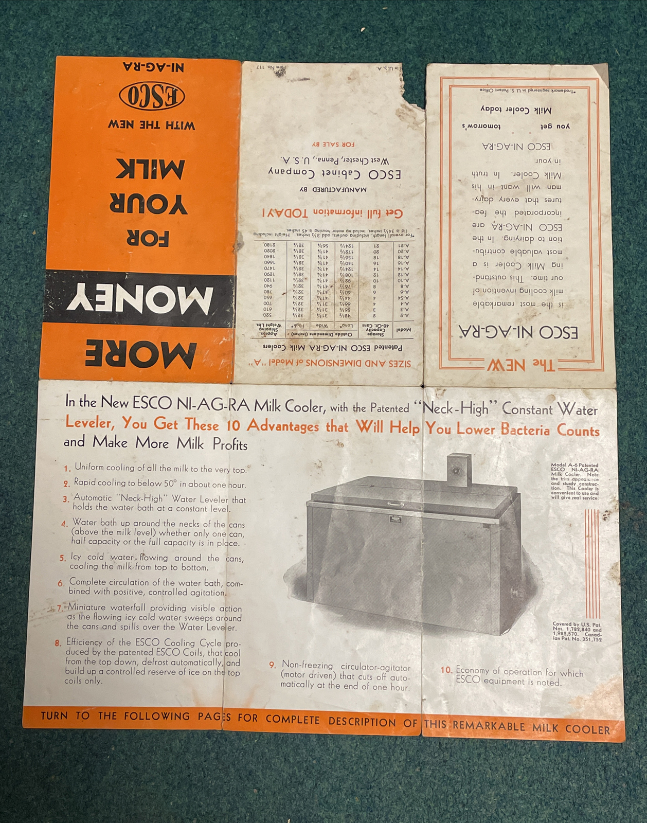 More Money for your Milk- Esco Ni-Ag-Ra Brochure