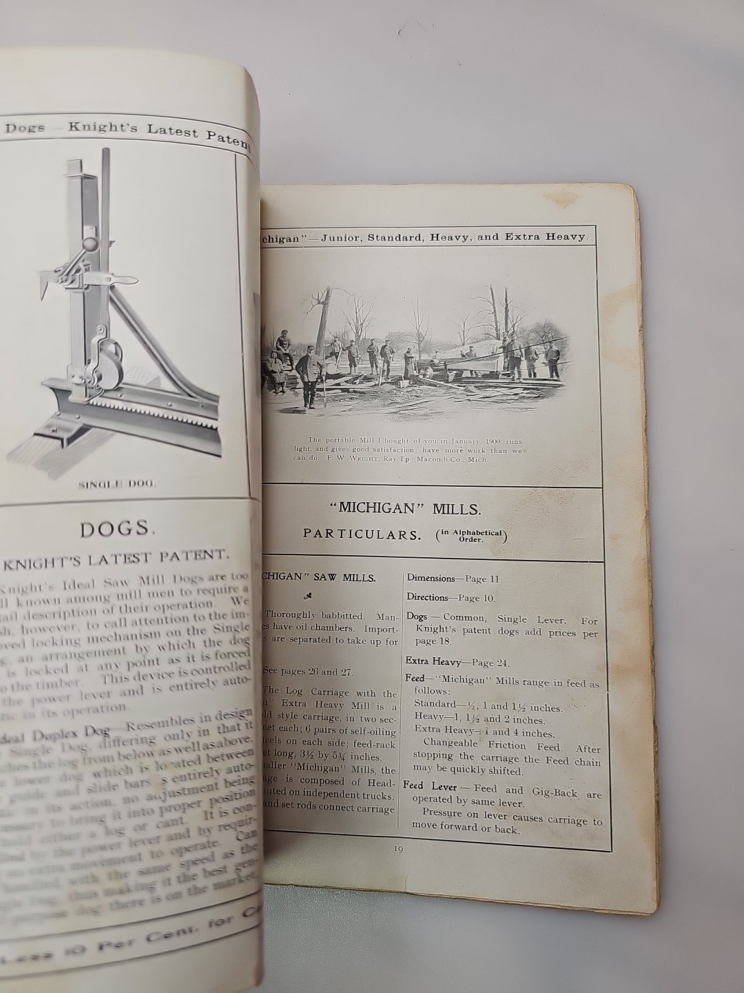 Port Huron Sawing Machinery Saws Supplies 1901-02 RARE Michigan