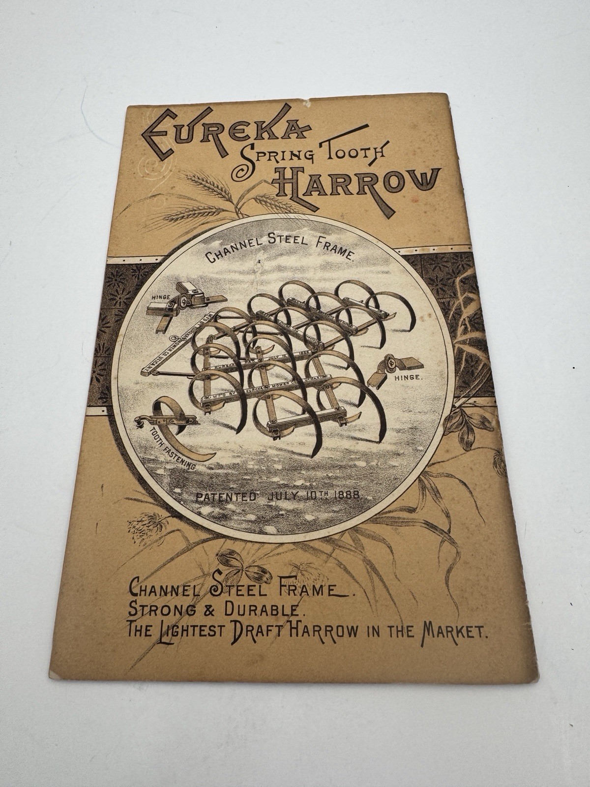 Vintage Eureka Mower Brochure 1889 RARE SHIPS FREE USA