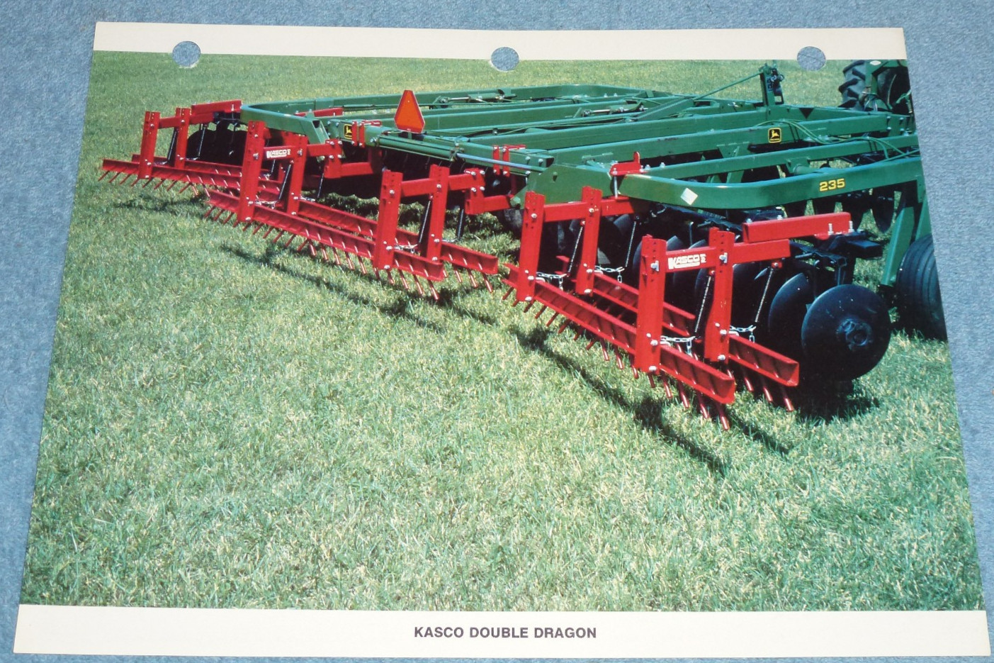 Vintage Kasco Mfg Co Double Dragon Drag Bar Farm Equipment Brochure Print Sheet