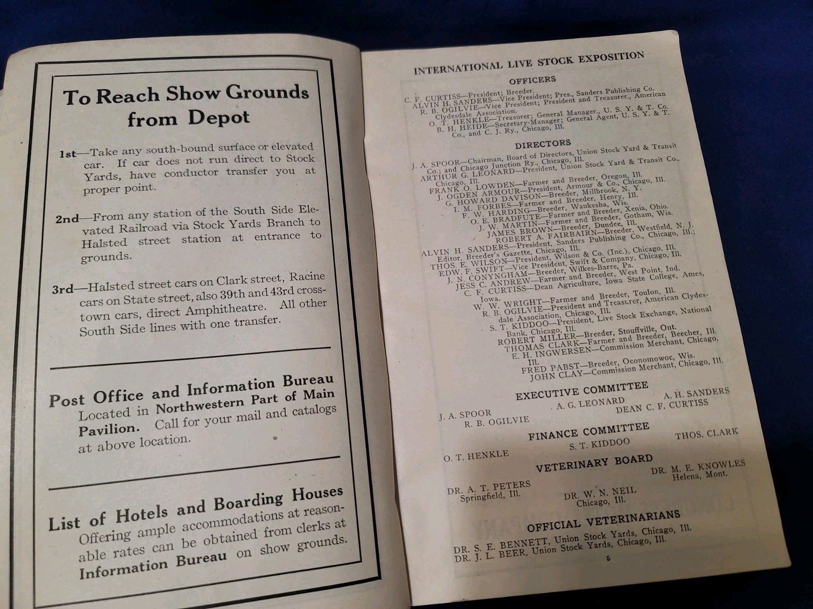 1920 International Livestock Exposition Catalog Book Chicago Union Stock Yards