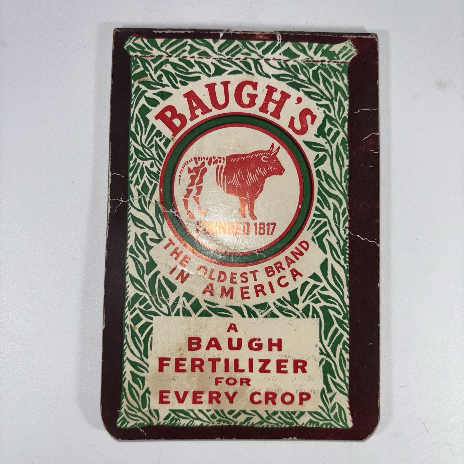 Vintage Baugh&rsquo;s Premium Plant Food & Soil Builder Unused Pocket Notebook Pad