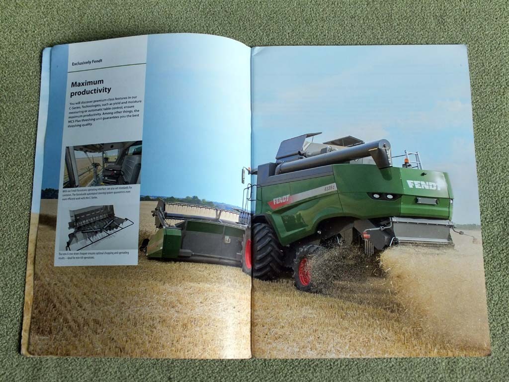 FENDT C-Series Grain Combine Argicultural Farm Equipment Brochure 2015