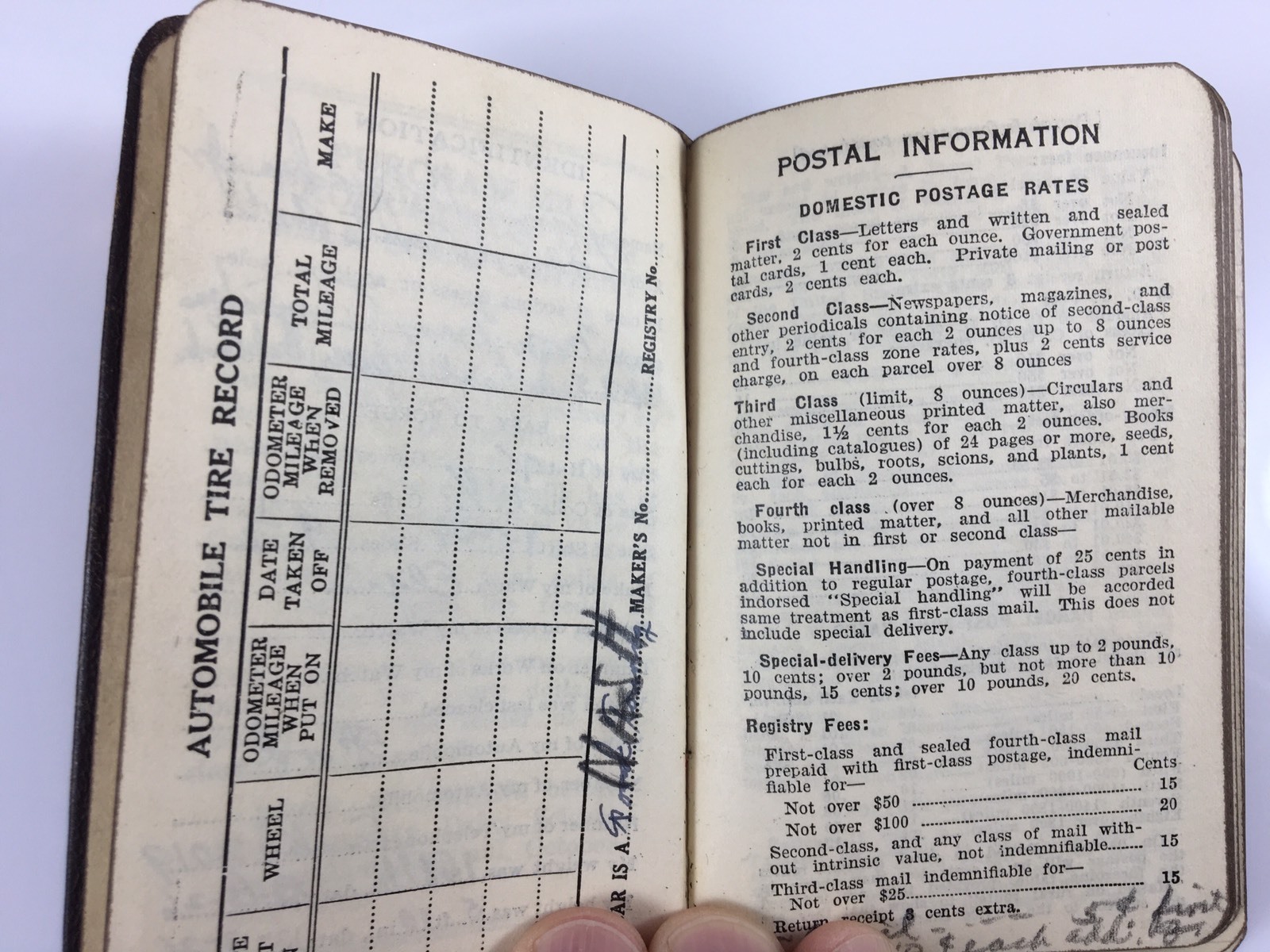 1926 Collis Products Clinton Iowa Advertising Dry Buttermilk Calendar Notebook