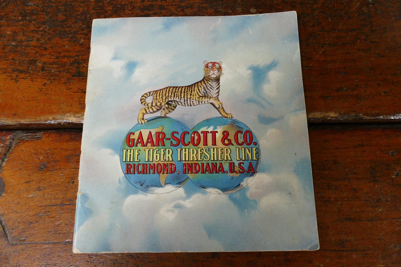 RARE Antique Original 1908 Gaar Scott & Co Tiger Threshing Line Tractor Catalog