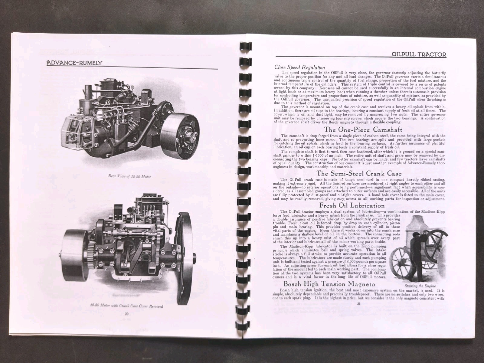 Rumley Oil Pull Tractor Dealer Brochure Owners Manual Print Advertising Reprint