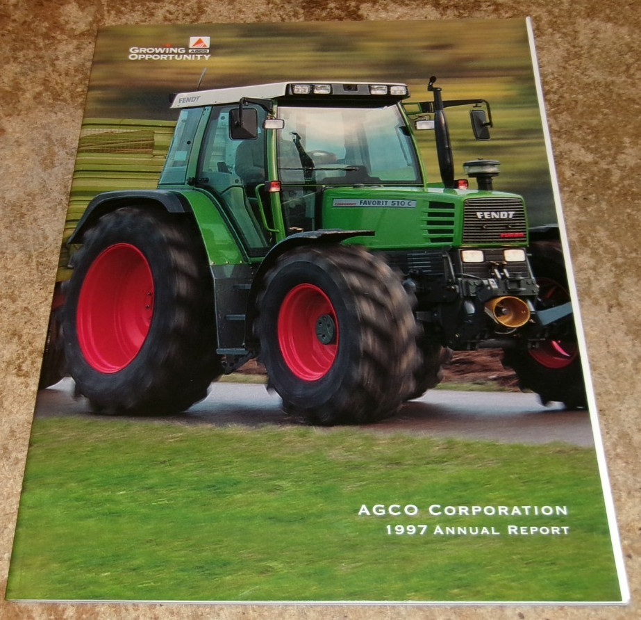 1997 agco corp. annual report in nice shape used