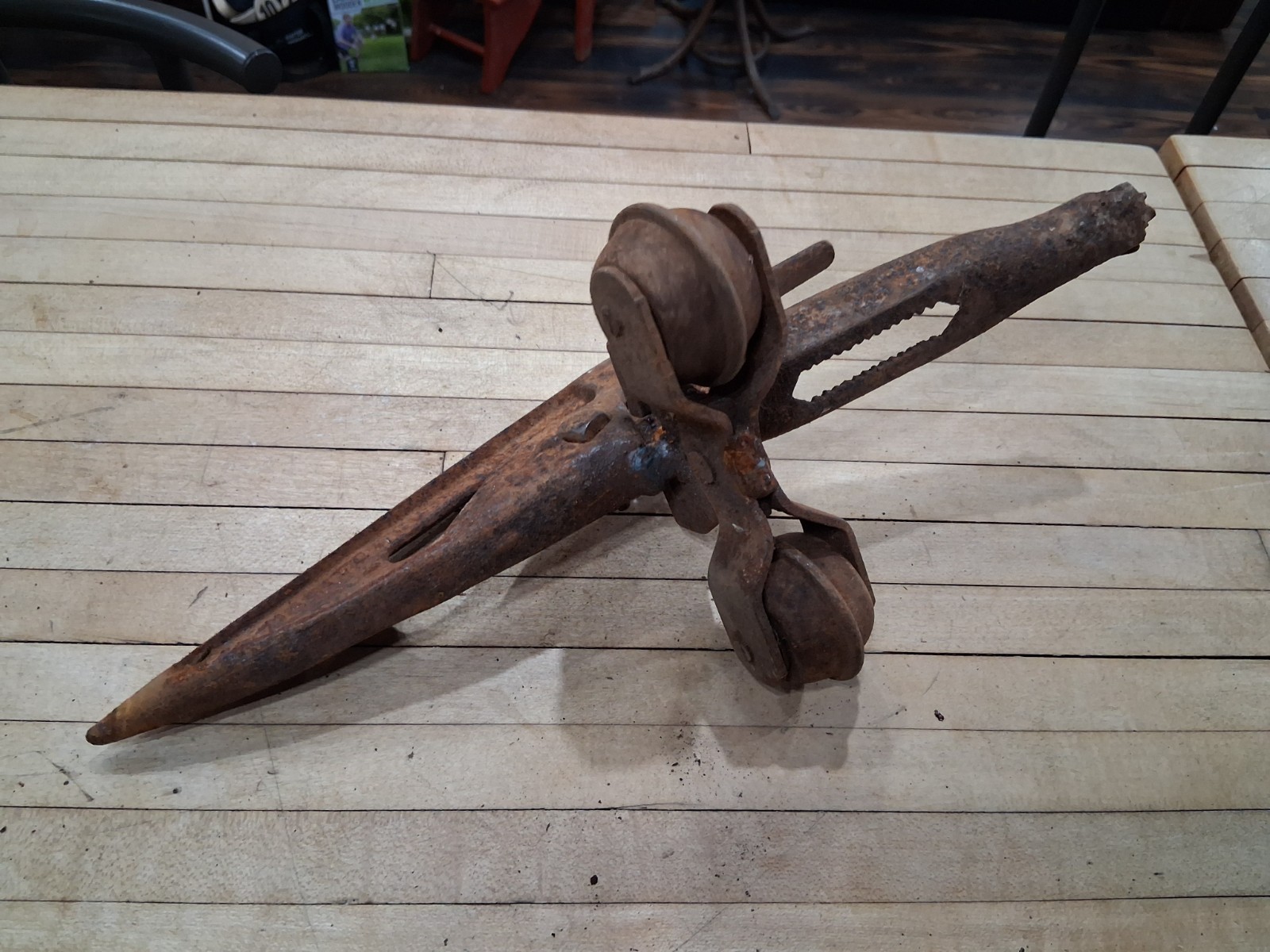 W Gatermann Mfg Crop Lifter Plow Point Manitowoc WI Farm Implement Antique