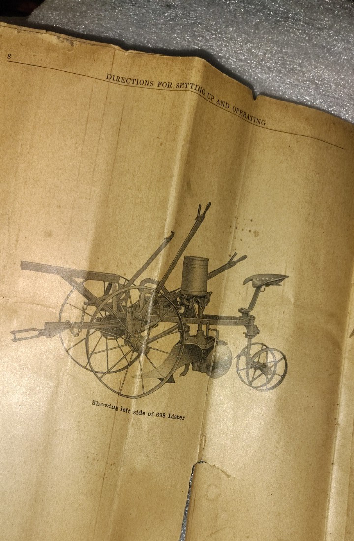 John Deere 1920s 1930s Series Lister Operator & Parts Manual