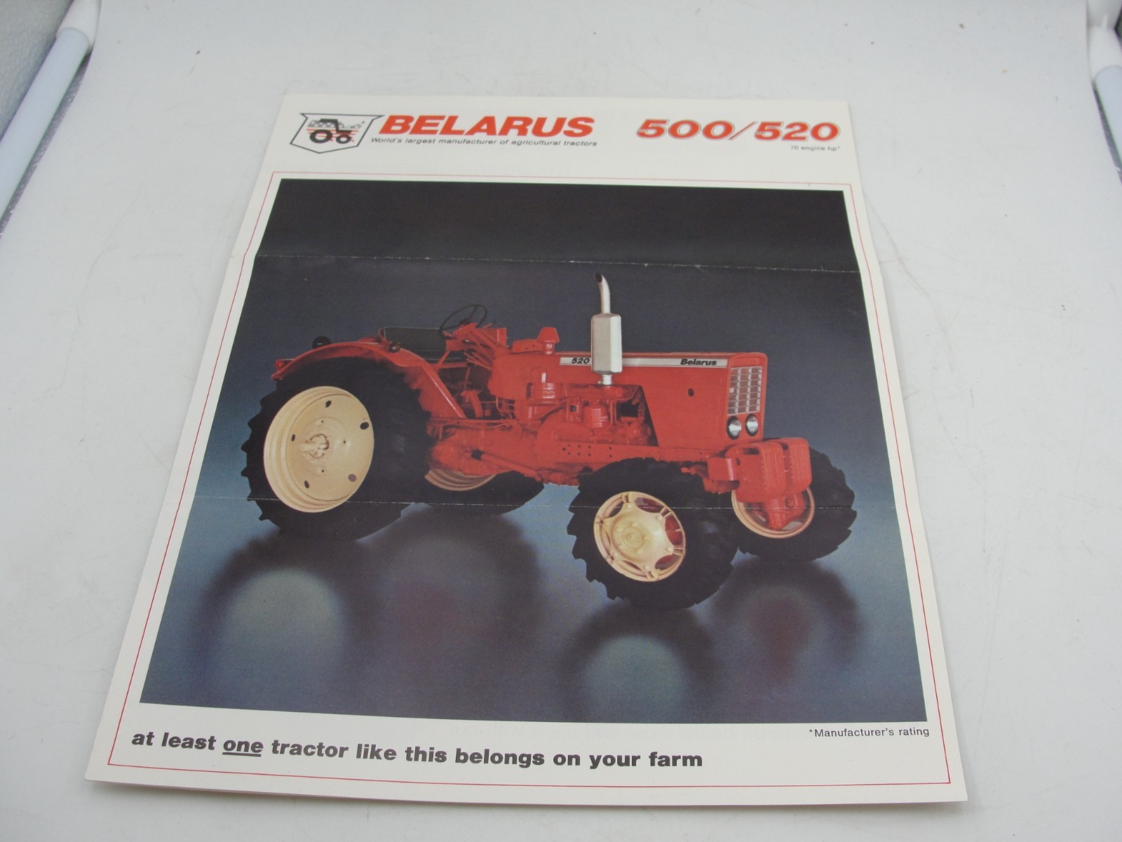 Belarus 500/520 Tractor 1956 Brochure