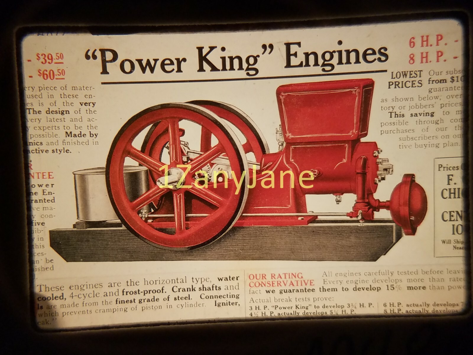 AC4809 35mm Slide of an Allis-Chalmers from MEDIA ARCHIVES POWER KING ENGINES