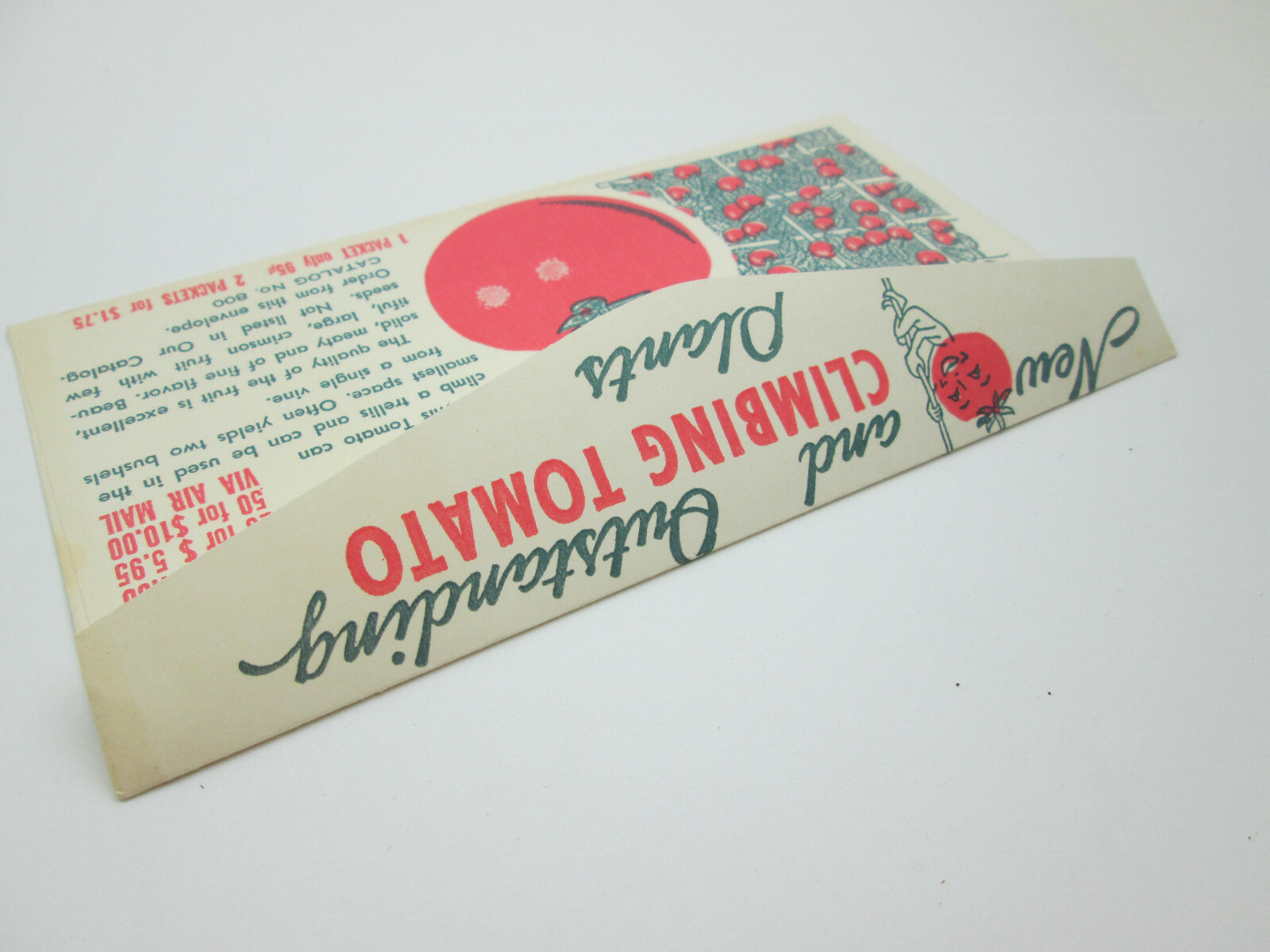 Vintage R.H. Shumway Seedsman Catalog Ordering Envelope Tomatos Seed Order