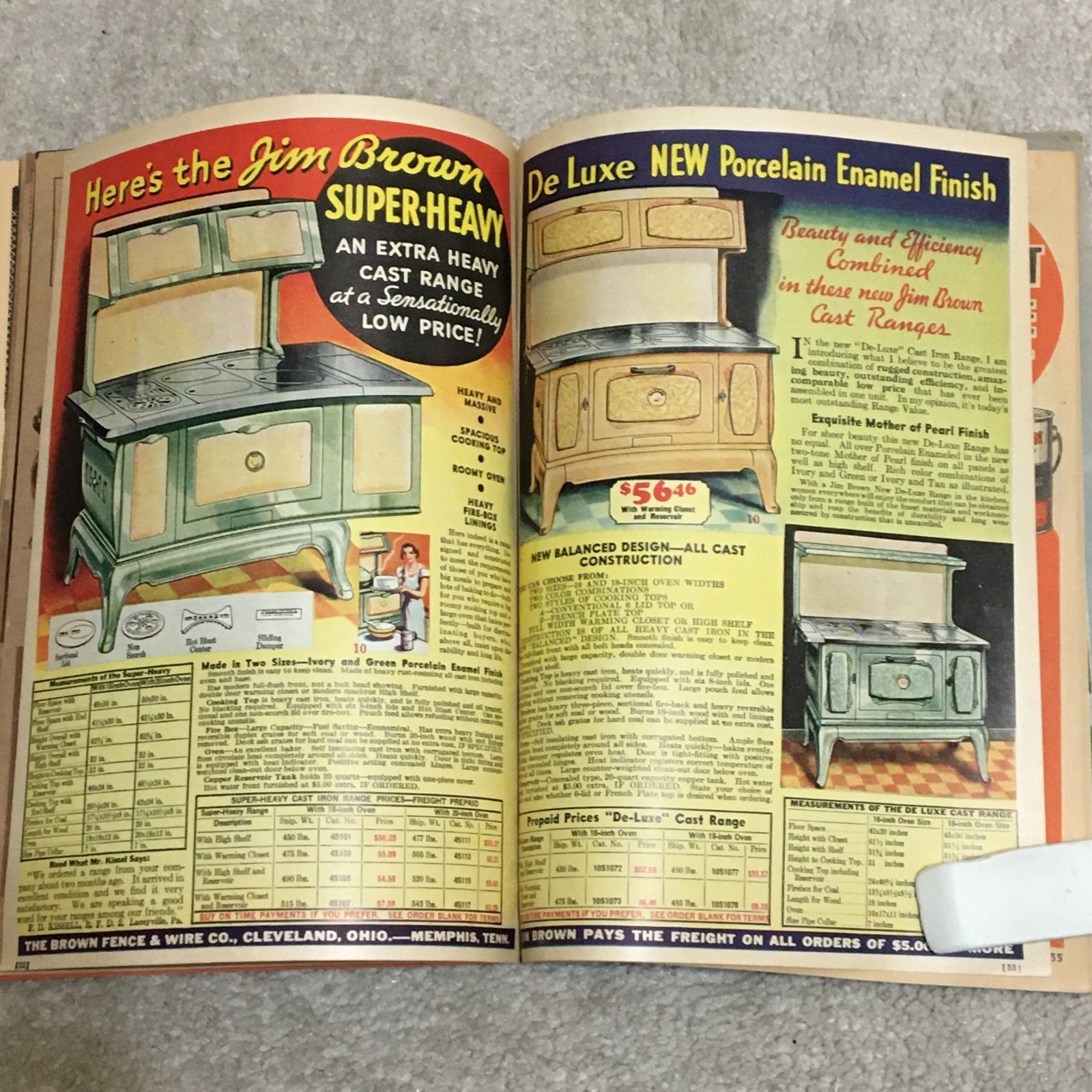 Vntg 1935 Jim Brown&rsquo;s Bargain Book Catalog, Tools Fence Heater Range Paint Roof
