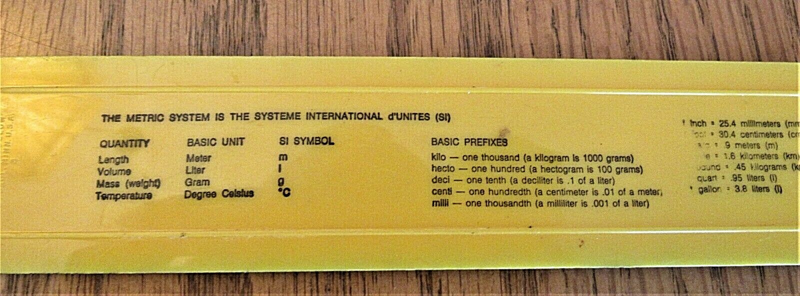 Vintage Ruler GRAINS Kilometer Granite Falls MN Adv M Elevator Systems Inc Minn