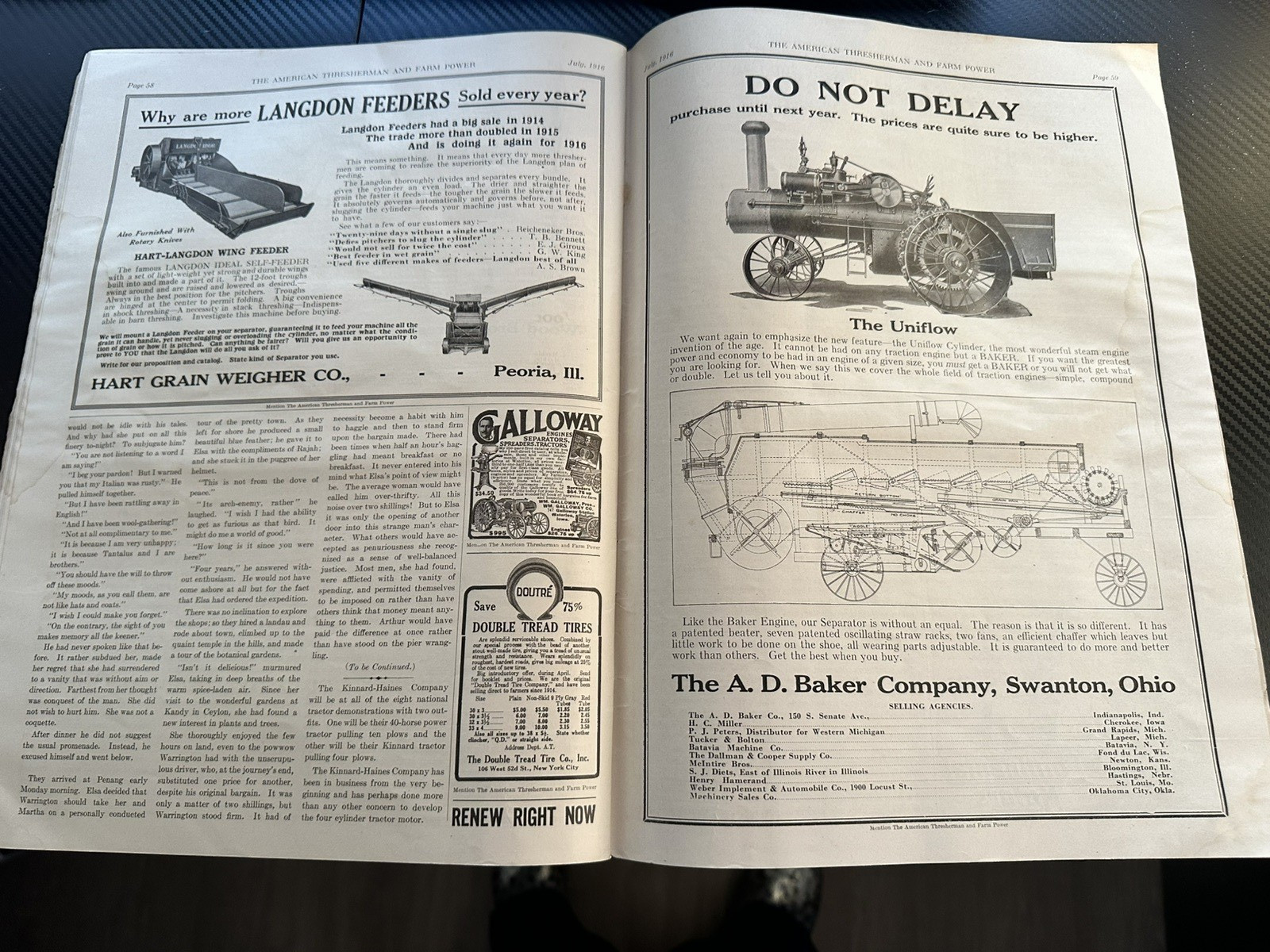 The American Thresherman and Farm Power MAGAZINE 1916 Madison, WIS Vol 19 No 3