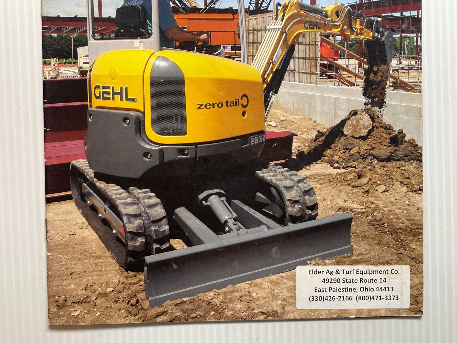 GEHL Compact Excavators Full Line Sales Brochure (Original Brochure *2008*)