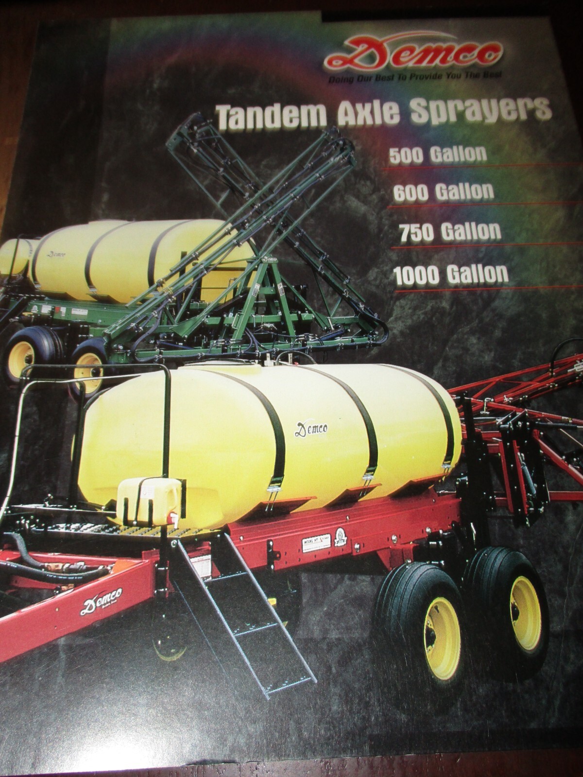 Demco Sprayers Sales/Specifications Brochures, 4 items, 1992, -1995