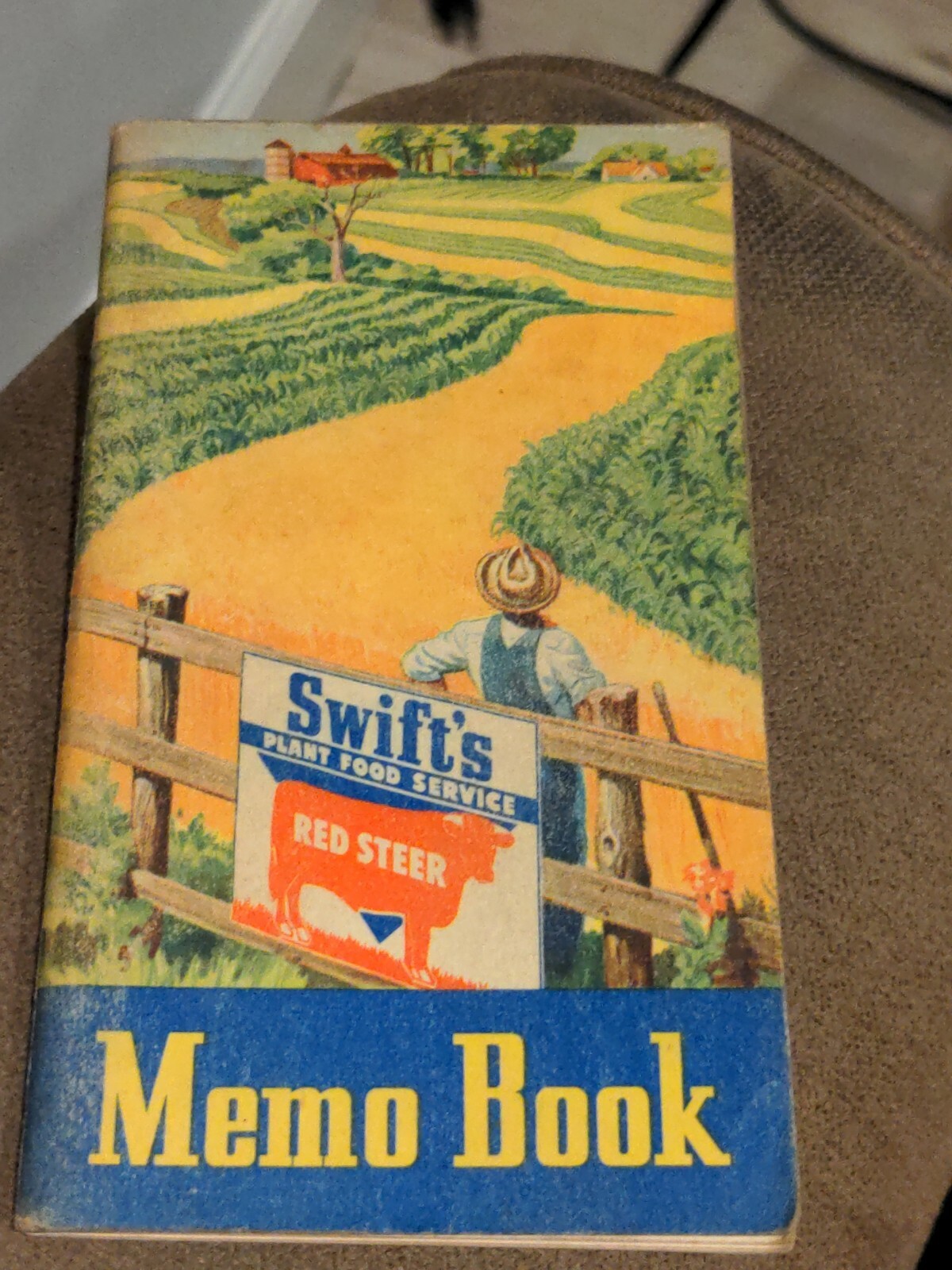 Vintage 1964 Swift’s Red Steer Fertilizer Memorandum Pocket Book *NEVER USED*