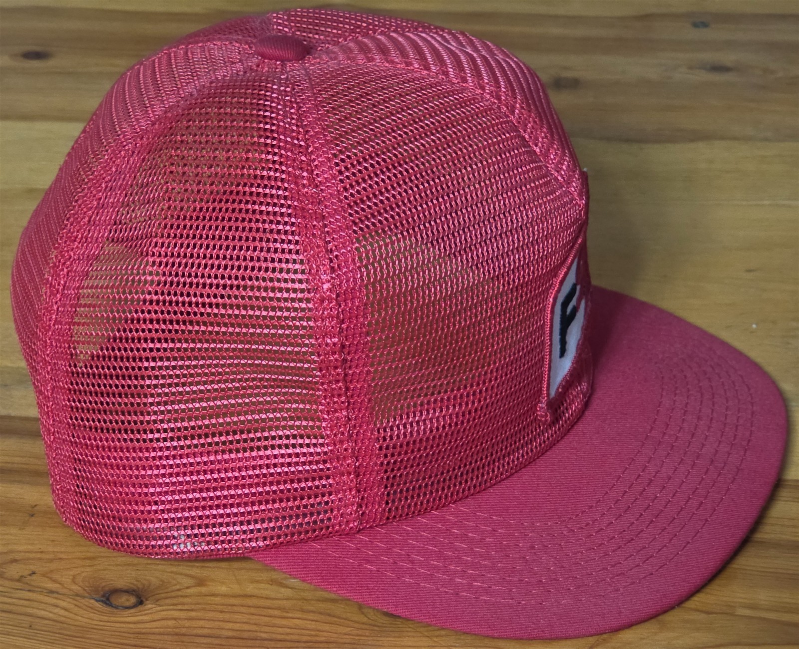 VINTAGE FS RED MESH MENS HAT CAP K-BRAND ONE SIZE FITS ALL NEW USA
