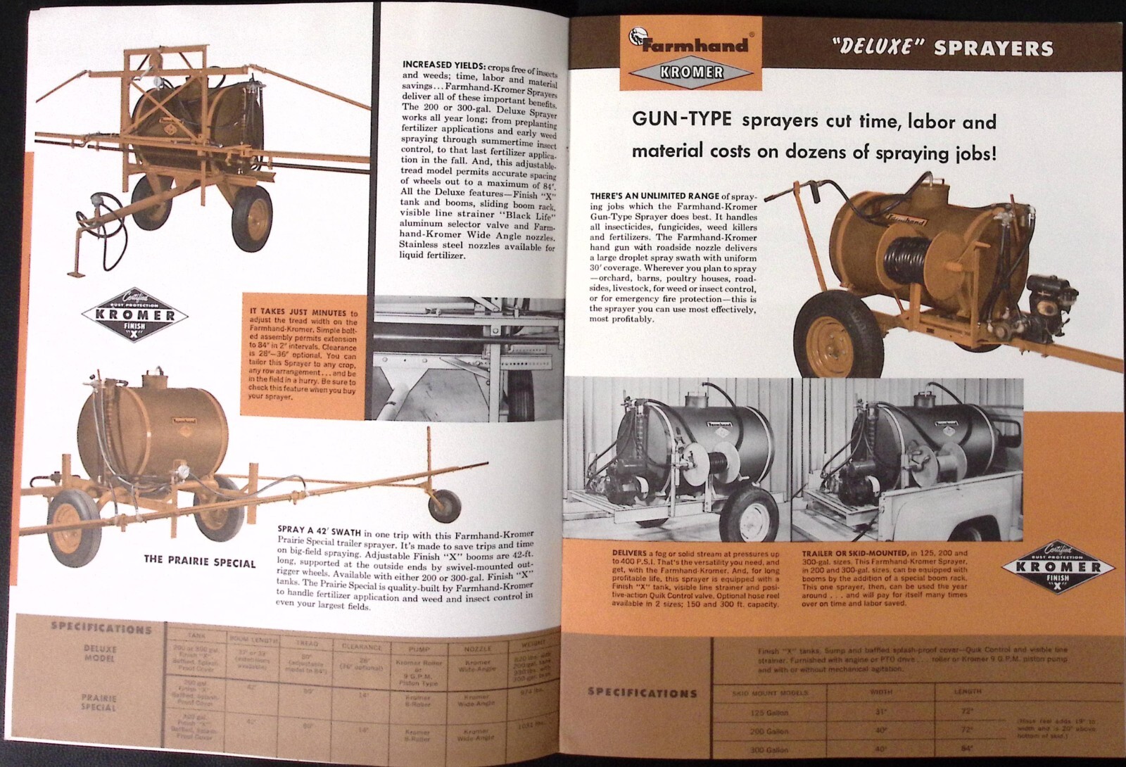 1952 Farmhand Kromer Power Sprayers Brochure Farmhand Company MN